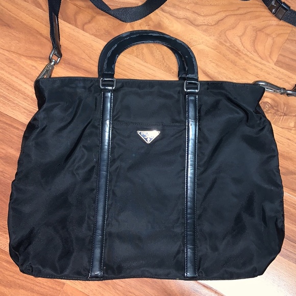 Authentic Prada Tessuto Spazzolat Nylon Briefcase Crossbody Bag - Picture 5 of 16